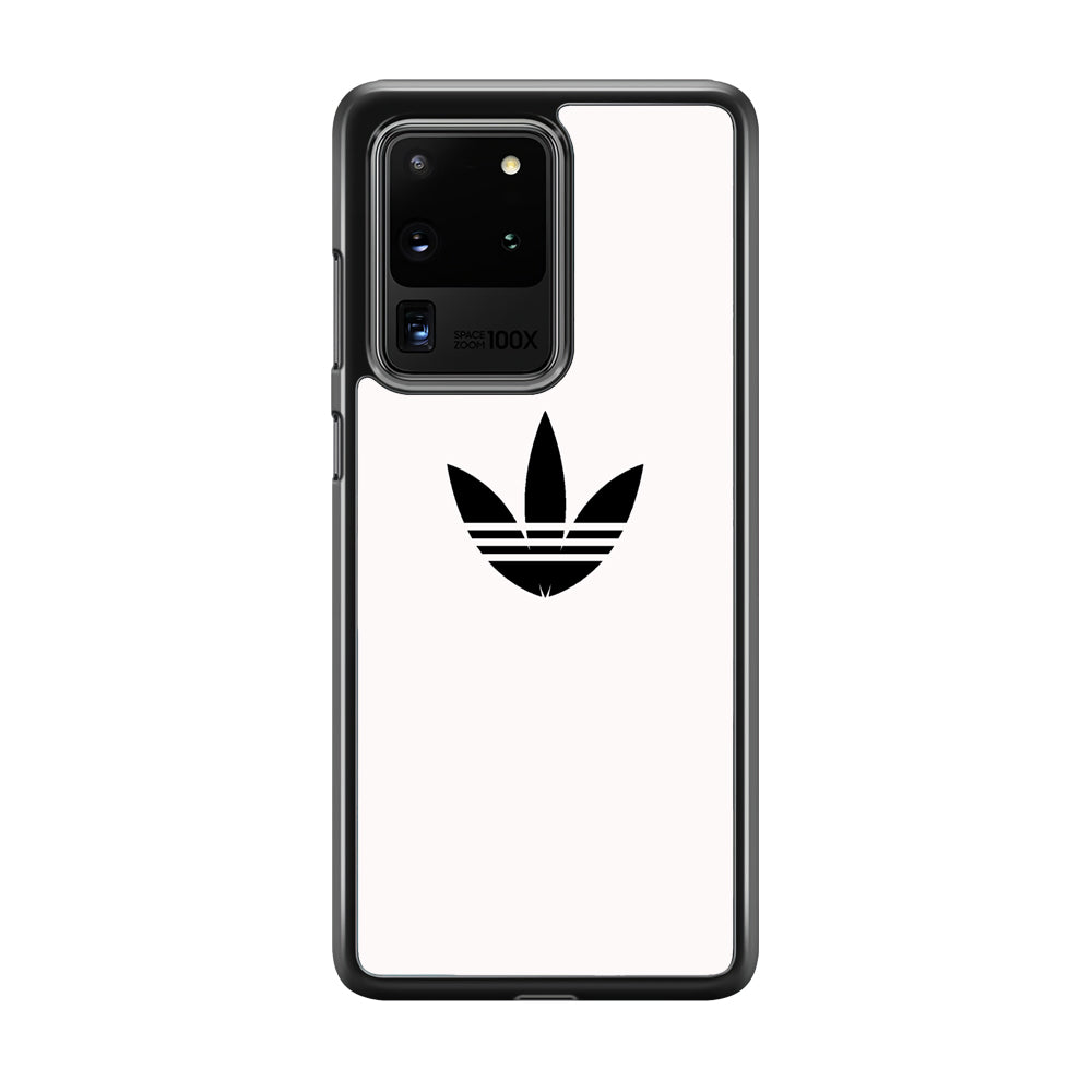 Adidas White Bone Logo Black Samsung Galaxy S20 Ultra Case