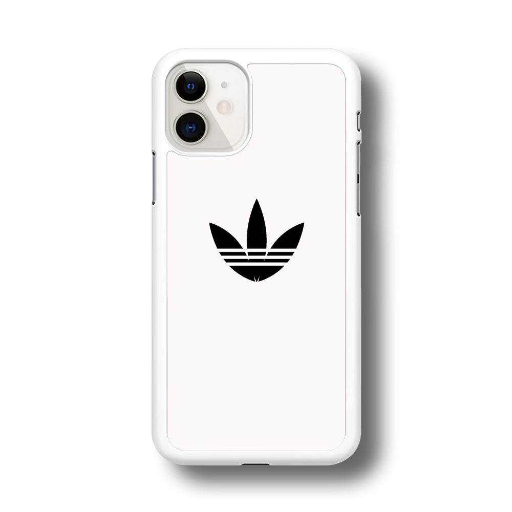 Adidas White Bone Logo Black iPhone 11 Case