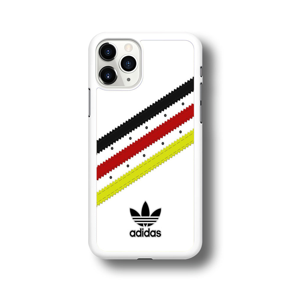 Adidas White Stripe Black Red Yellow iPhone 11 Pro Max Case