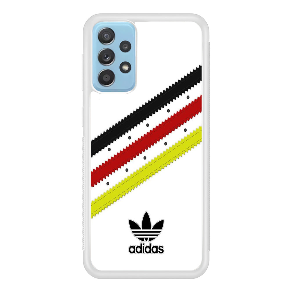 Adidas White Stripe Black Red Yellow Samsung Galaxy A52 Case