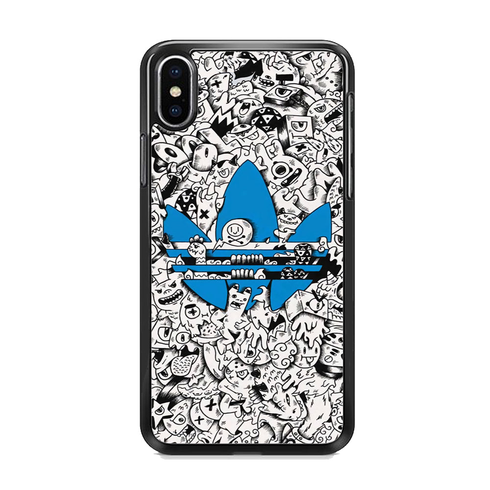 Adidas B&W Doodle iPhone XS MAX Case