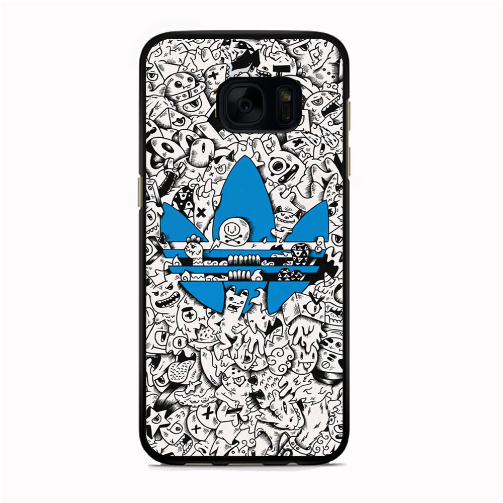 Adidas B&W Doodle Samsung Galaxy S7 Edge Case