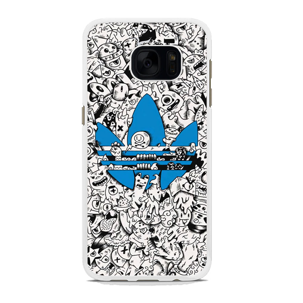 Adidas B&W Doodle Samsung Galaxy S7 Case