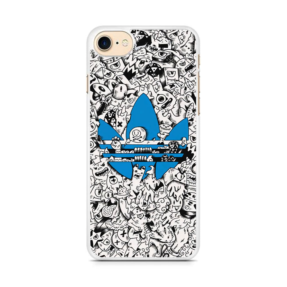 Adidas B&W Doodle iPhone 8 Case