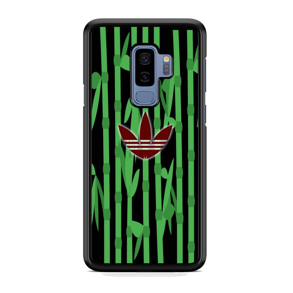 Adidas Bamboo Maroon Logo Samsung Galaxy S9 Plus Case - carneyforia