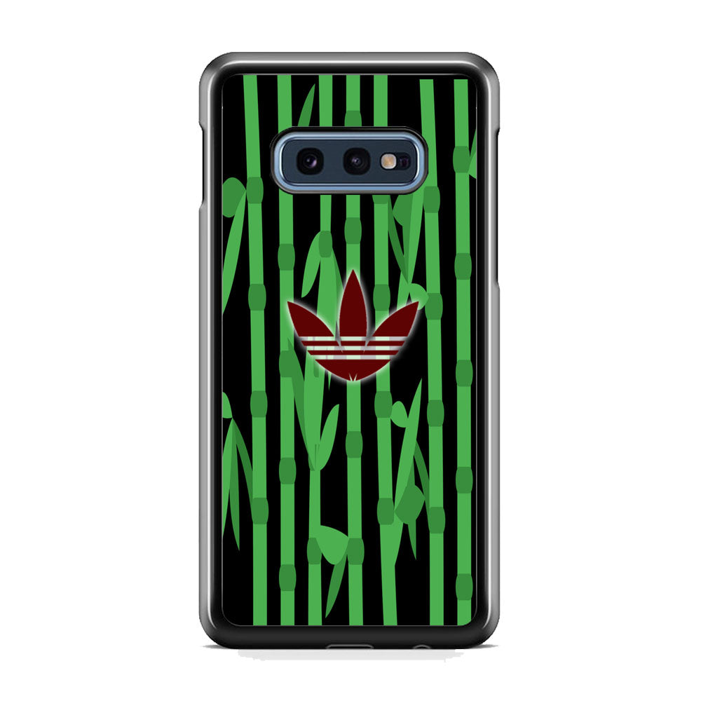 Adidas Bamboo Maroon Logo Samsung Galaxy S10E Case - carneyforia