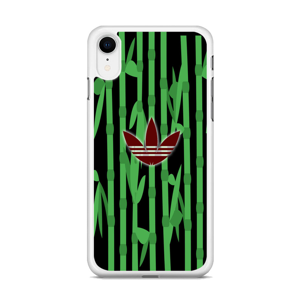 Adidas Bamboo Maroon Logo iPhone XR Case - carneyforia