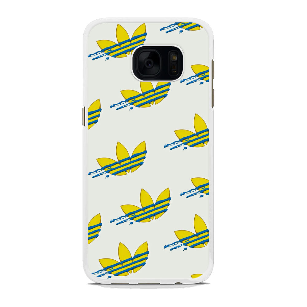 Adidas Doodle Fly Paint Blue Samsung Galaxy S7 Edge Case