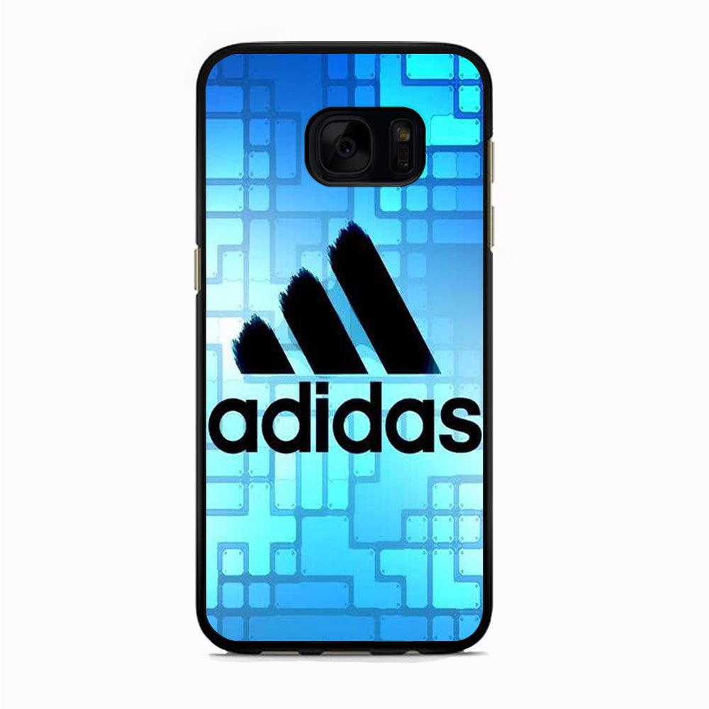 Adidas Logo Blue Abstract Samsung Galaxy S7 Edge Case