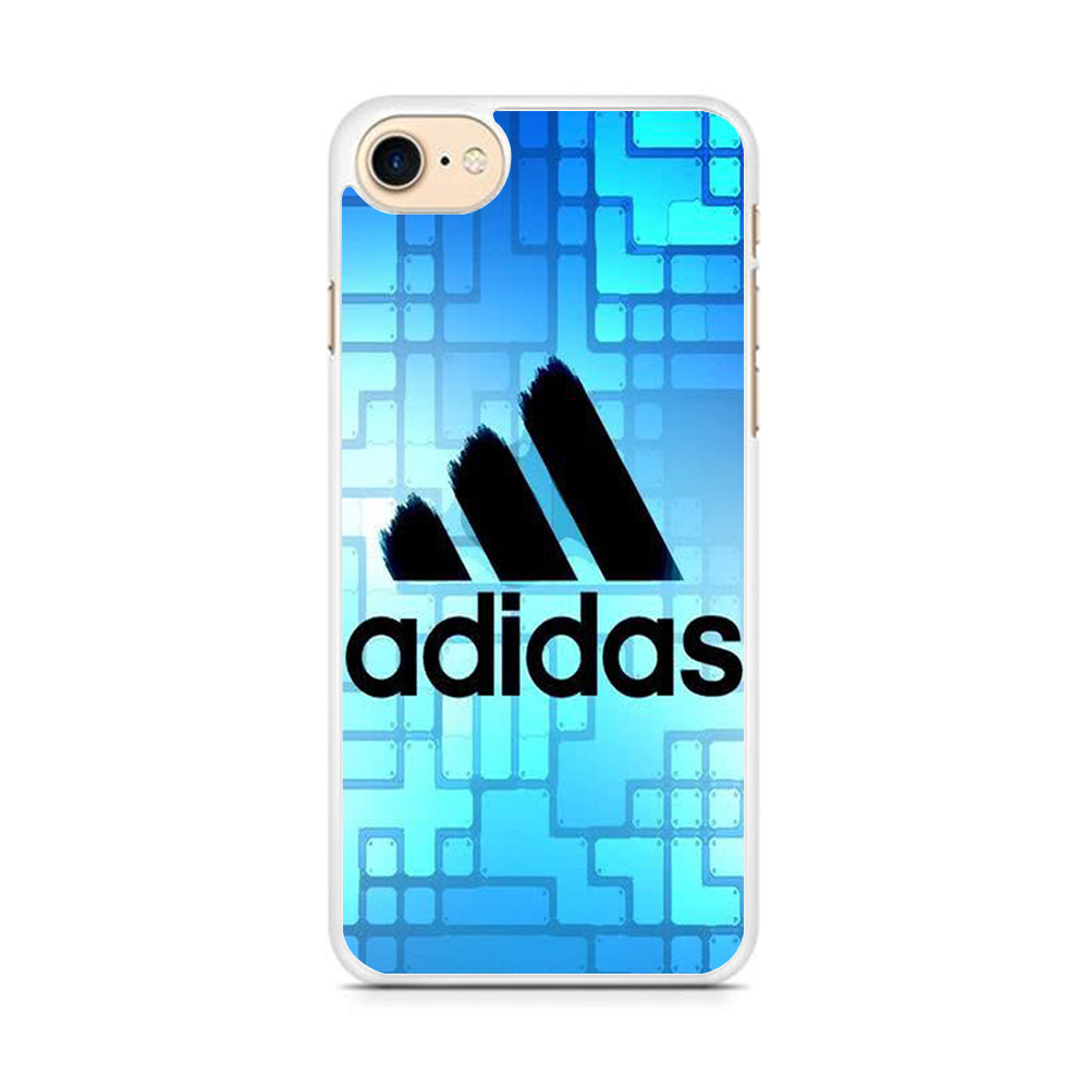 Adidas Logo Blue Abstract iPhone 8 Case