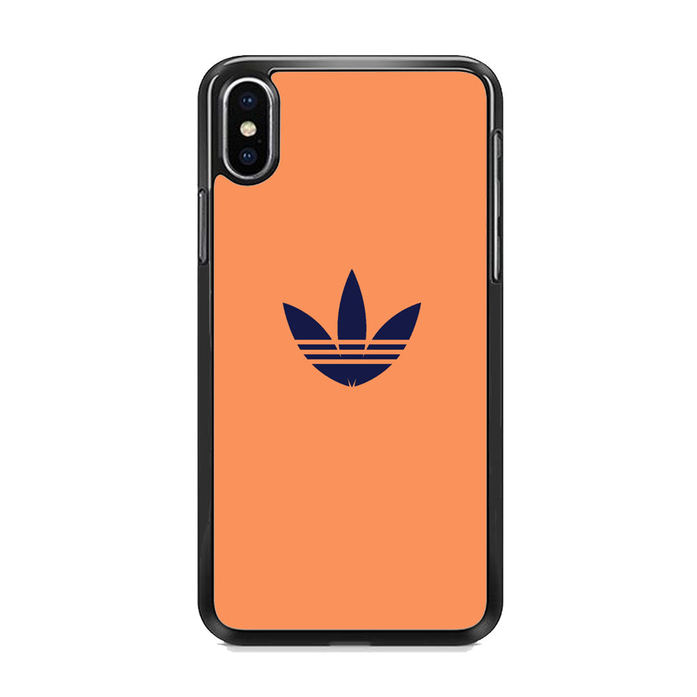 Adidas Logo Light Salmon Orange iPhone X Case