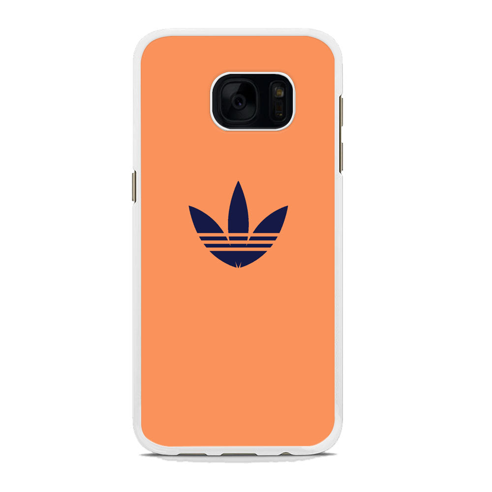 Adidas Logo Light Salmon Orange Samsung Galaxy S7 Case
