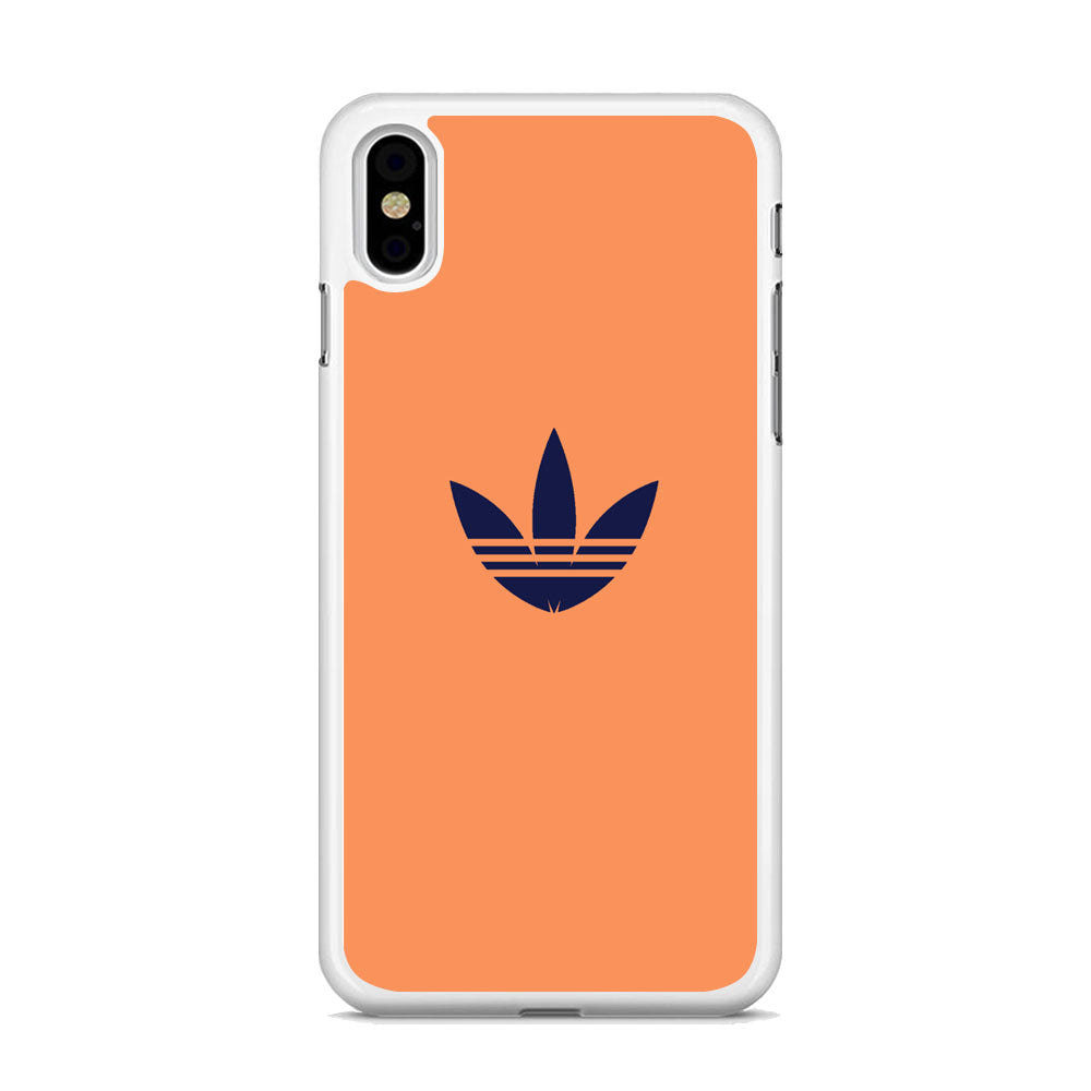 Adidas Logo Light Salmon Orange iPhone X Case