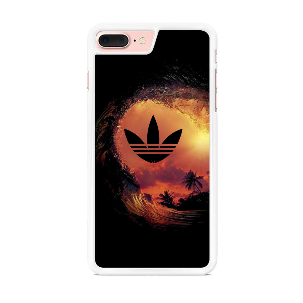 Adidas Logo Wave Sunset iPhone 8 Plus Case
