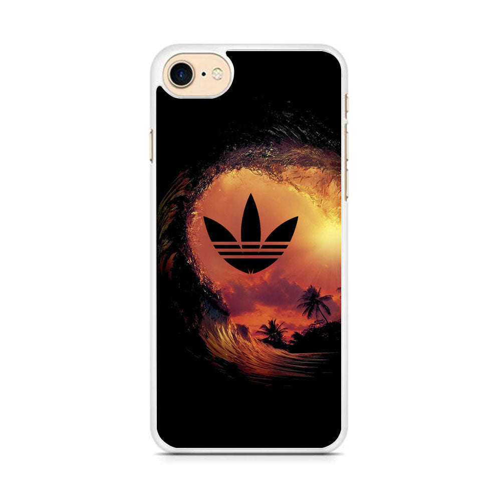 Adidas Logo Wave Sunset iPhone 8 Case