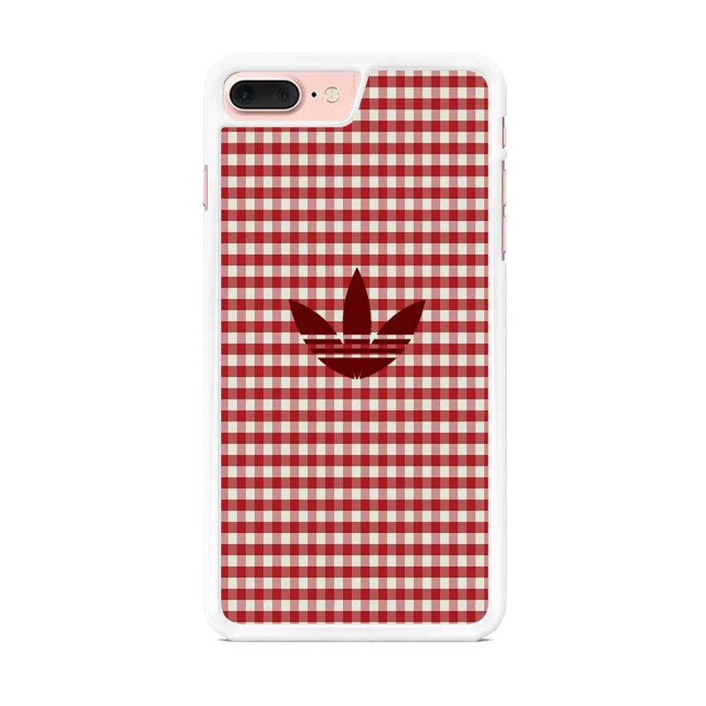 Adidas Red Flannel iPhone 8 Plus Case