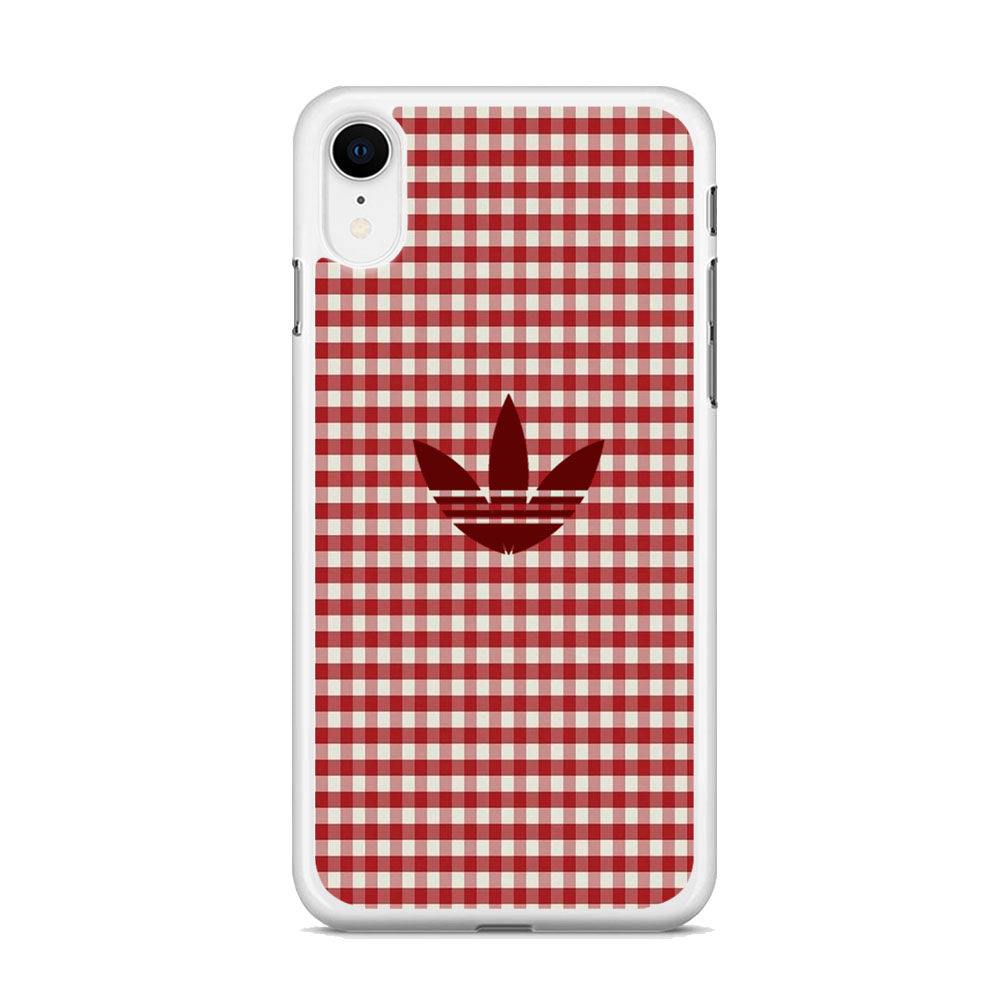 Adidas Red Flannel iPhone XR Case