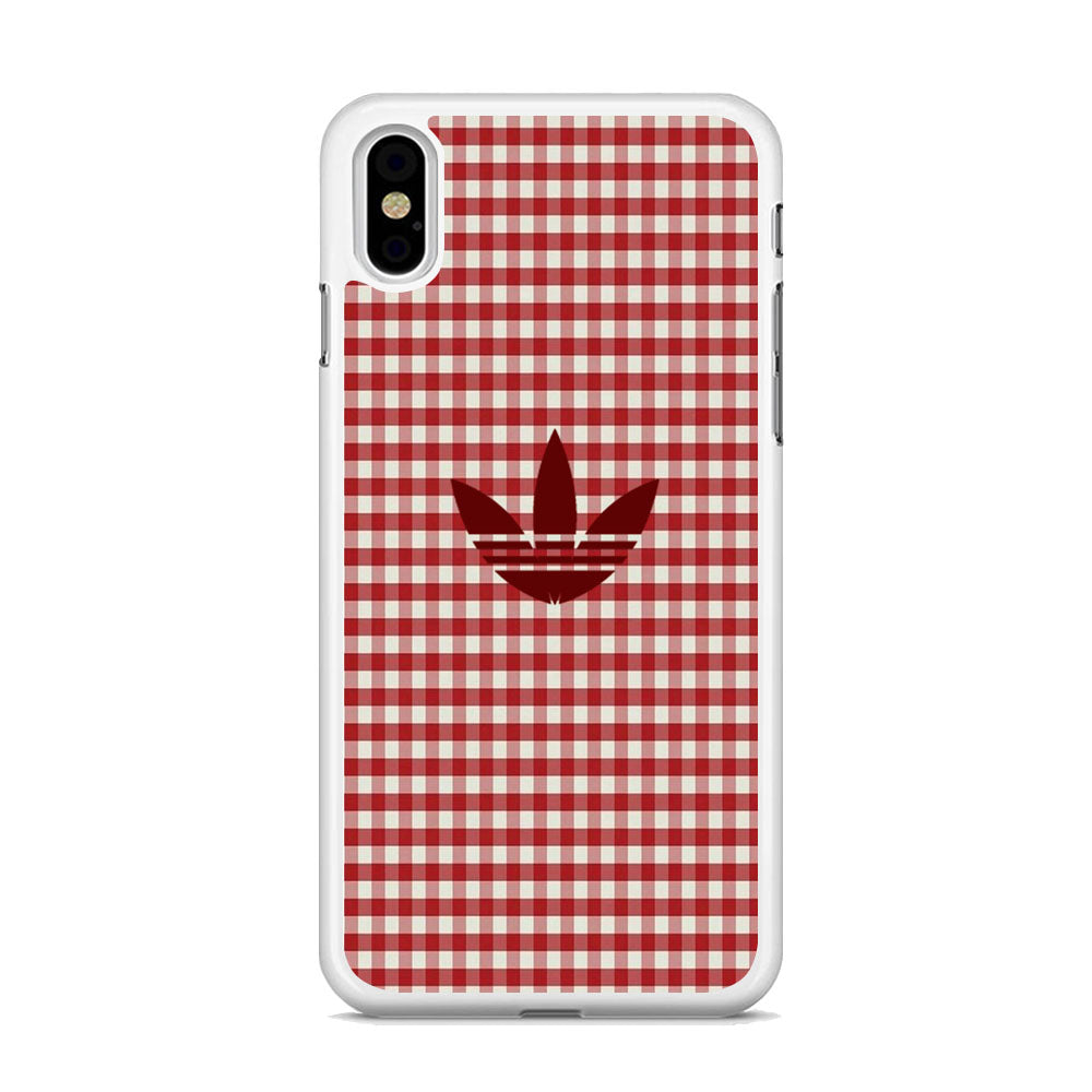 Adidas Red Flannel iPhone X Case