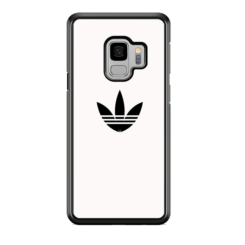 Adidas White Bone Logo Black Samsung Galaxy S9 Case