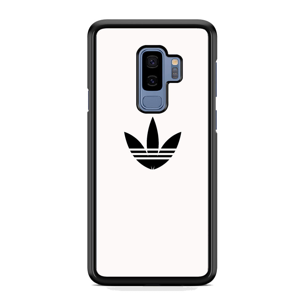Adidas White Bone Logo Black Samsung Galaxy S9 Plus Case