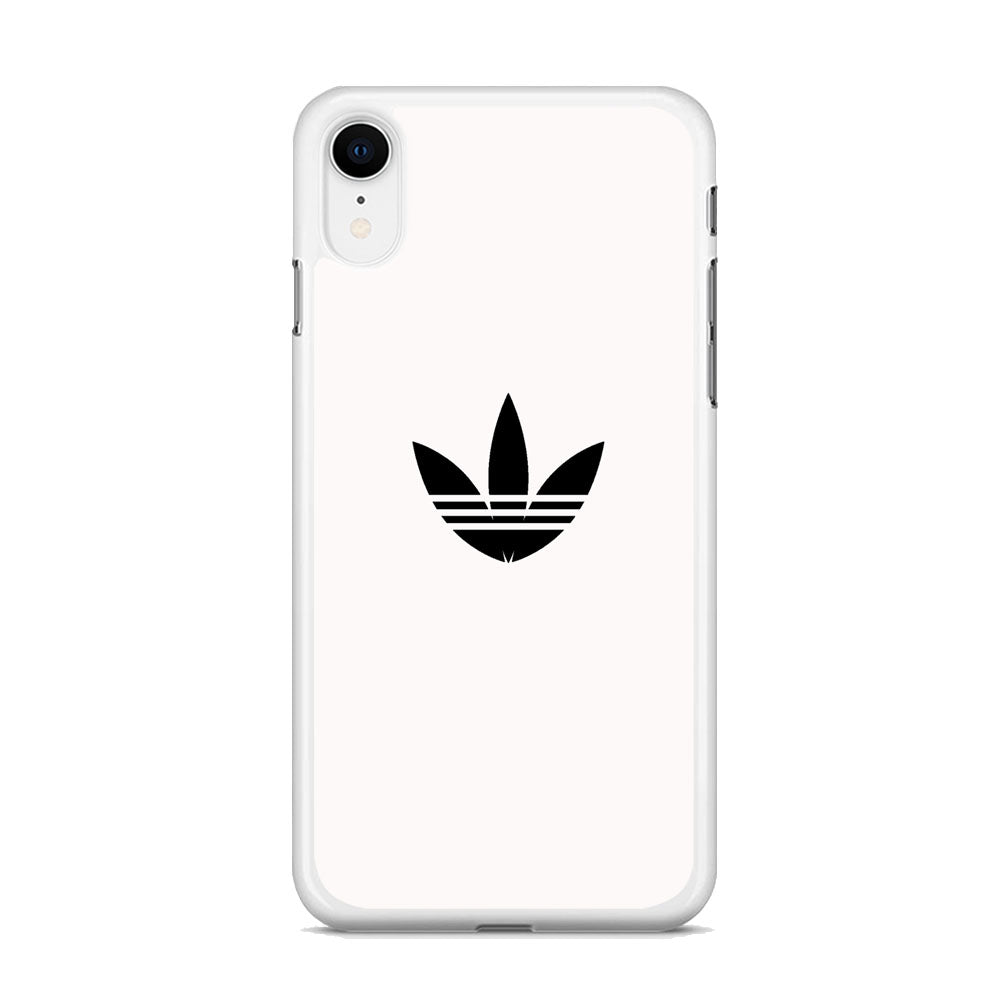Adidas White Bone Logo Black iPhone XR Case