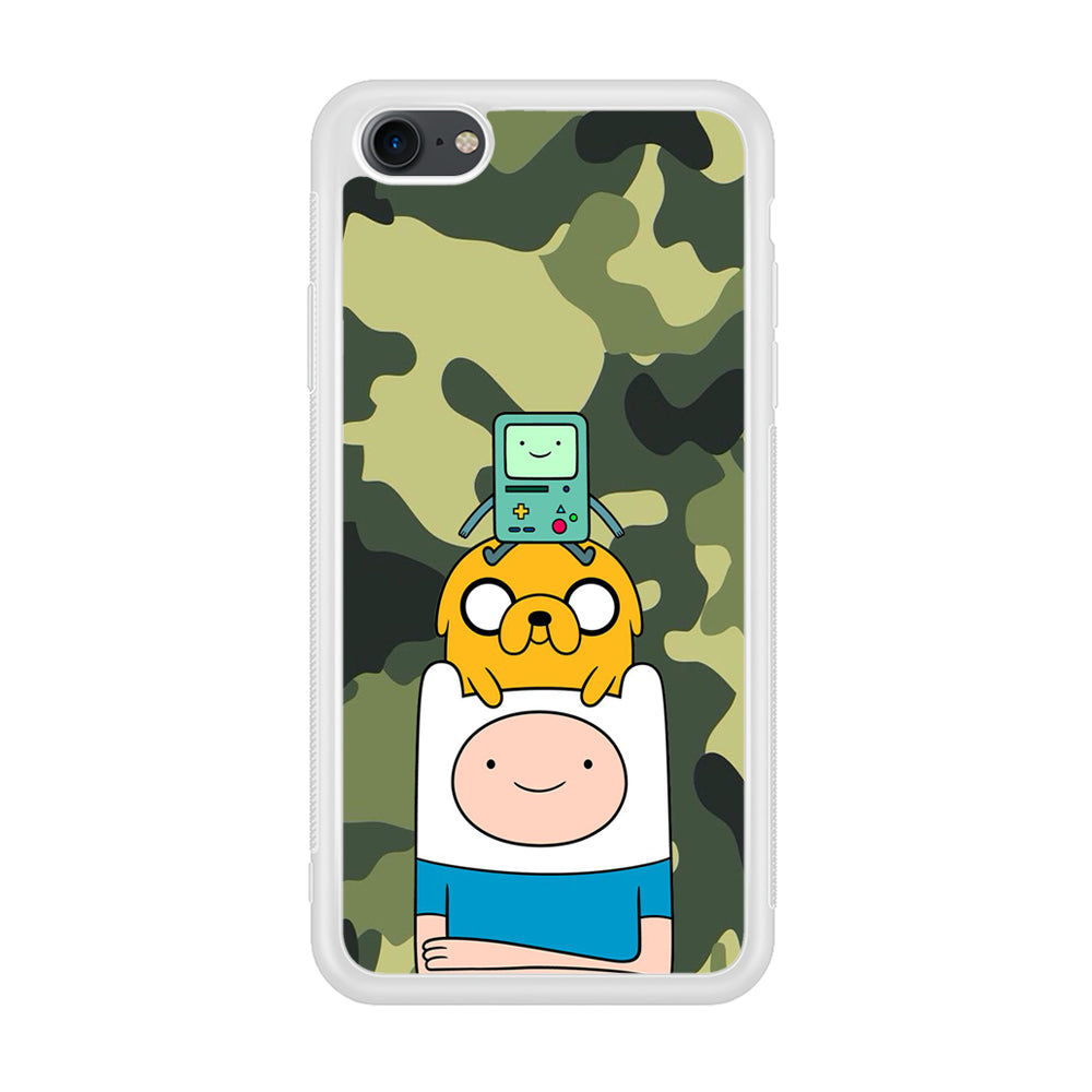 Adventure Time Camo Green iPhone 8 Case