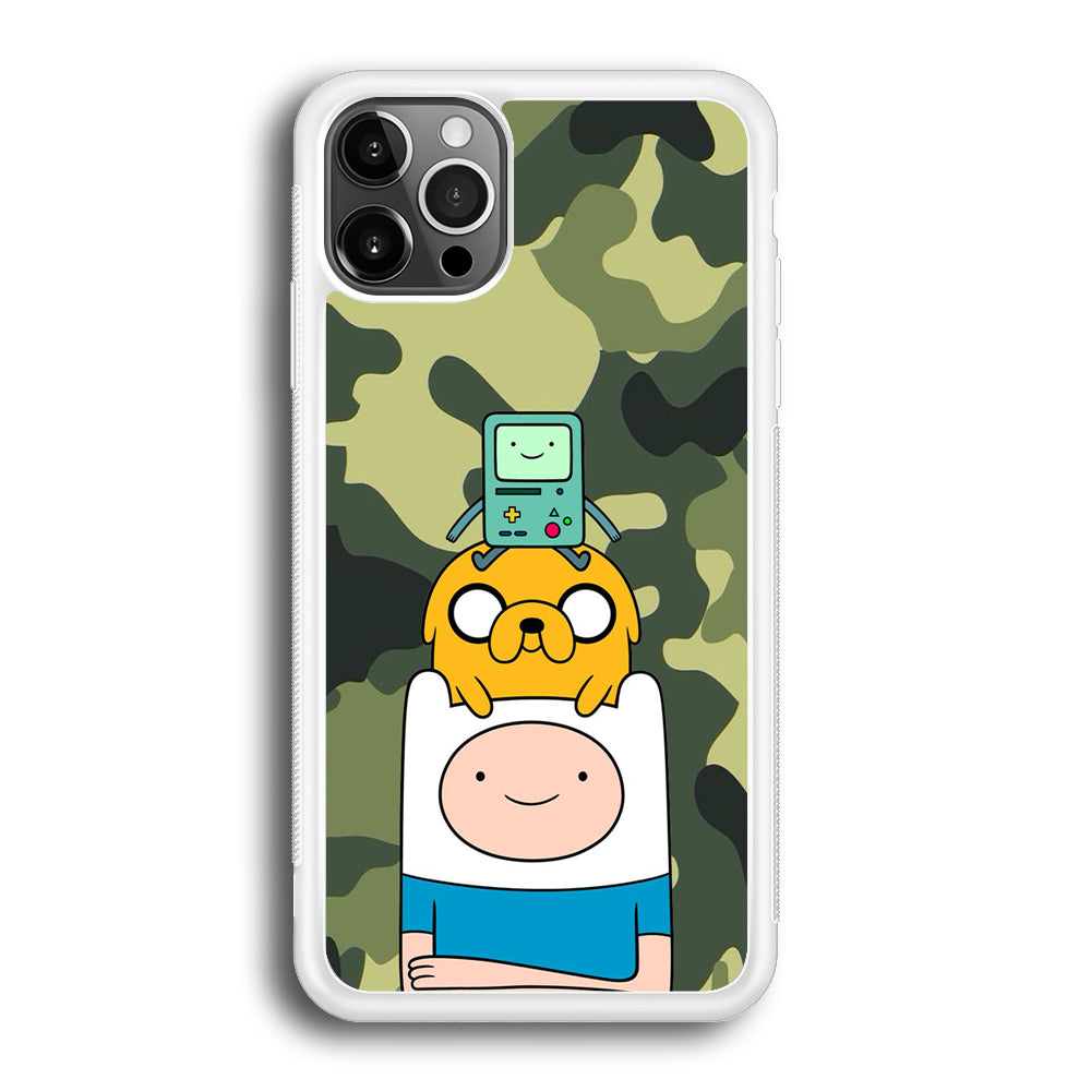 Adventure Time Camo Green iPhone 12 Pro Case