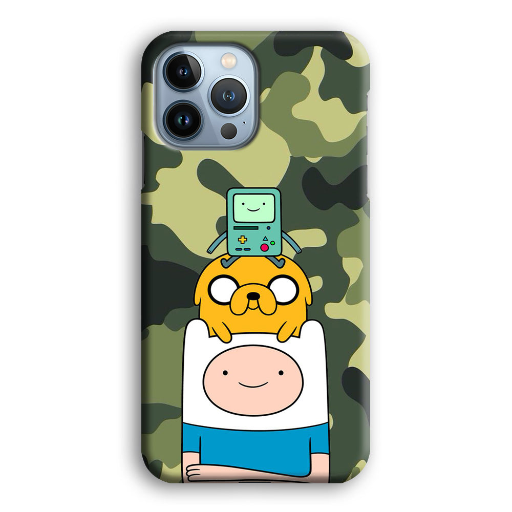 Adventure Time Camo Green iPhone 13 Pro Max Case