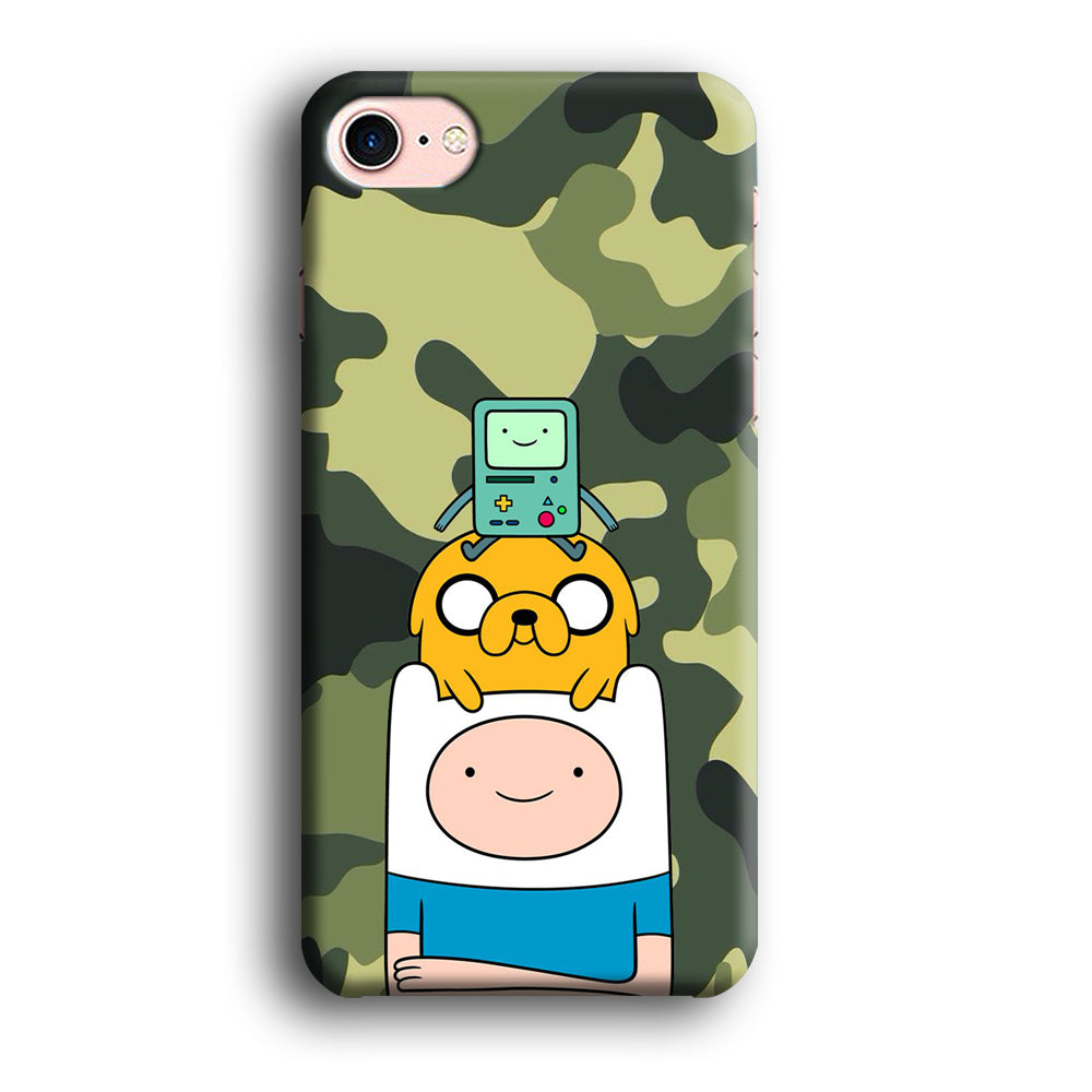 Adventure Time Camo Green iPhone 8 Case