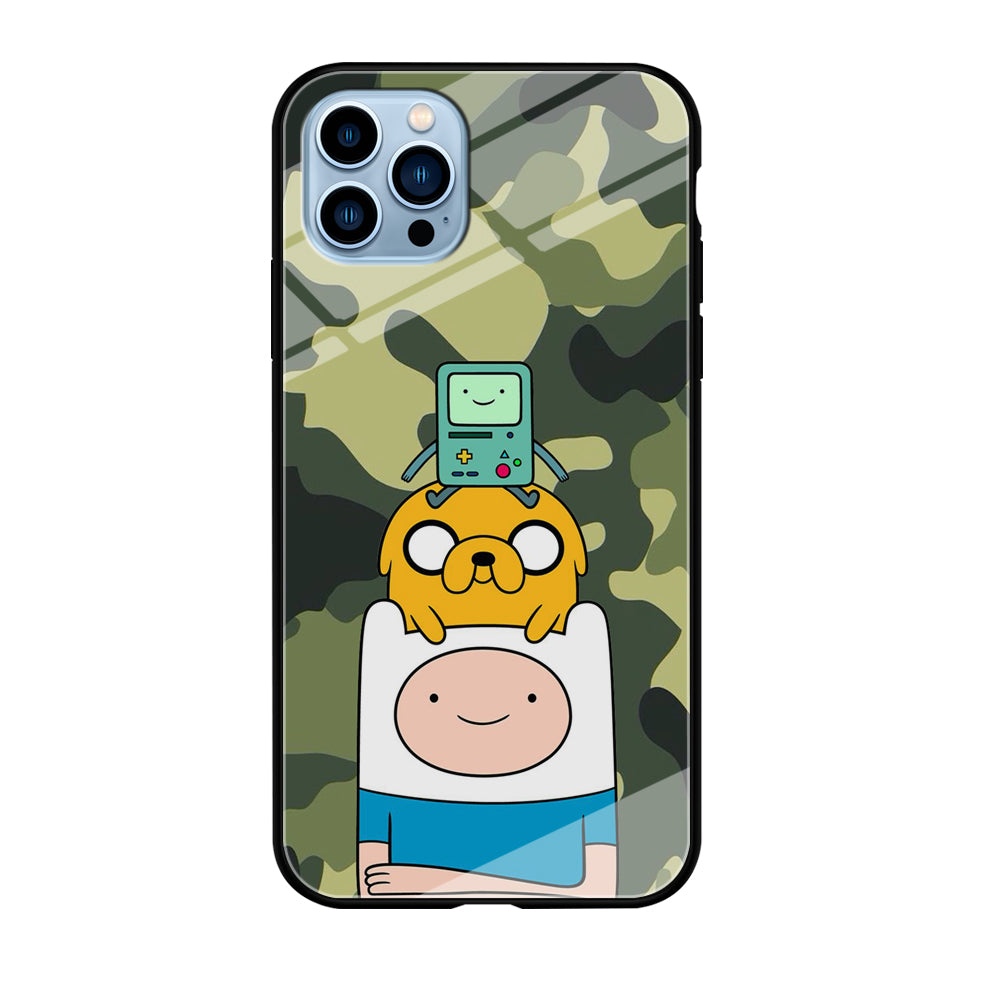 Adventure Time Camo Green iPhone 12 Pro Case