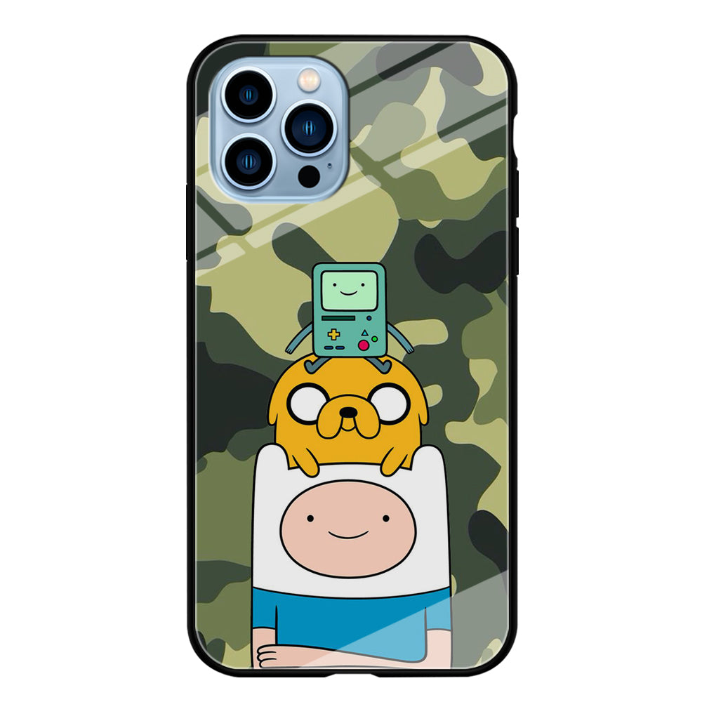 Adventure Time Camo Green iPhone 13 Pro Max Case