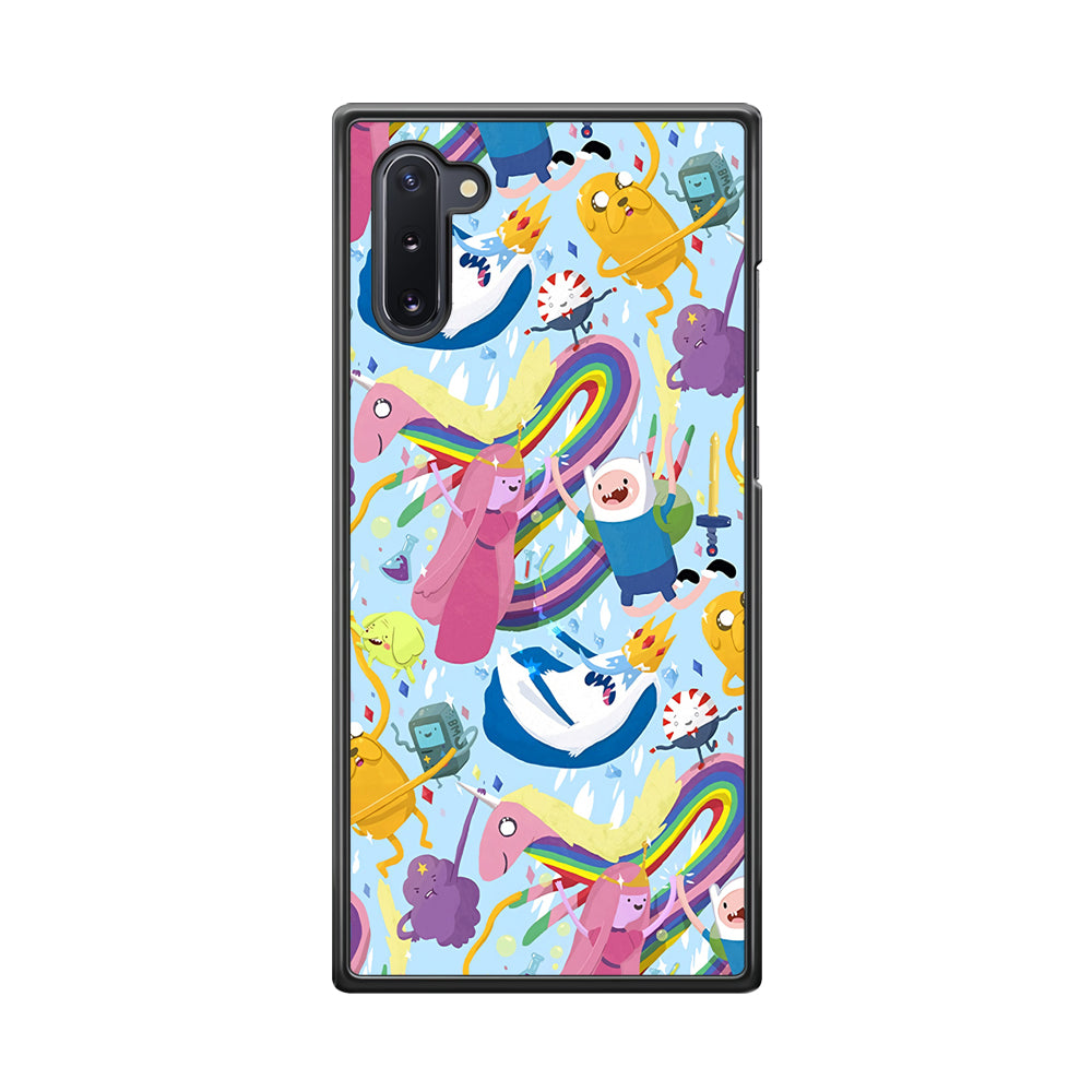 Adventure Time Flying and Playing Samsung Galaxy Note 10 Case