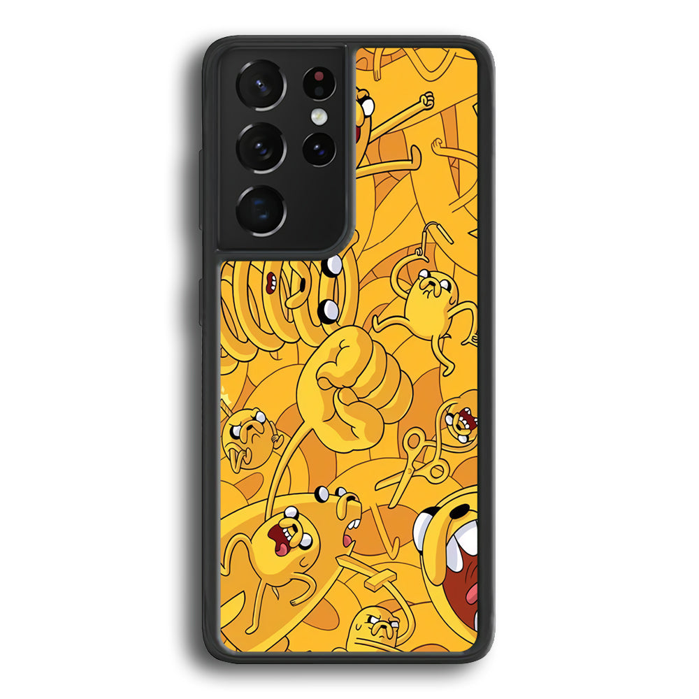 Adventure Time Jake Transformation Samsung Galaxy S21 Ultra Case - Carneyforia