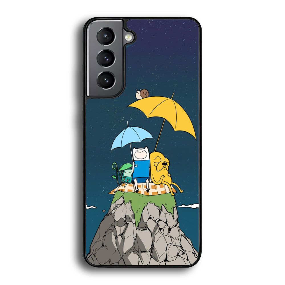Adventure Time Night Vacation Samsung Galaxy S21 Plus Case - Carneyforia