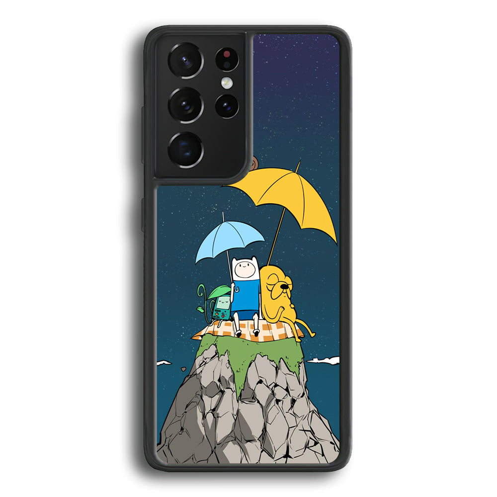 Adventure Time Night Vacation Samsung Galaxy S21 Ultra Case - Carneyforia