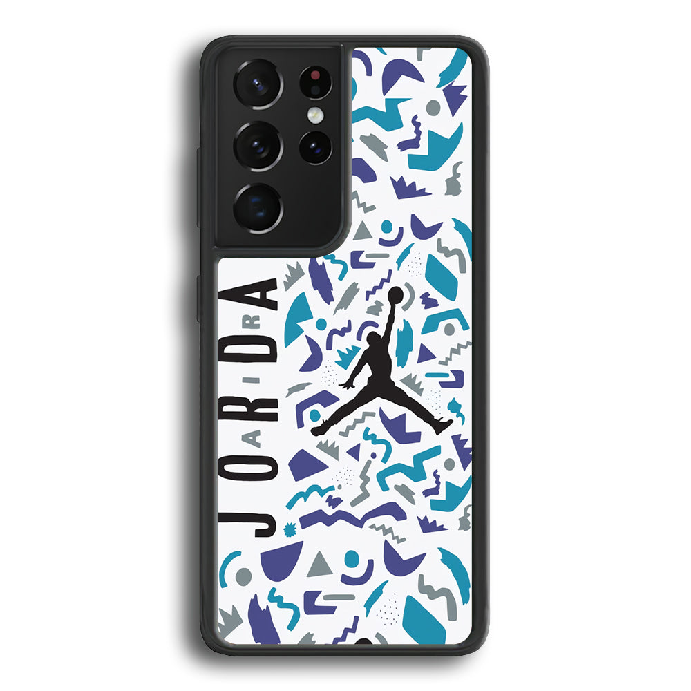 Air Jordan Abstract Of Shapes Samsung Galaxy S21 Ultra Case - Carneyforia
