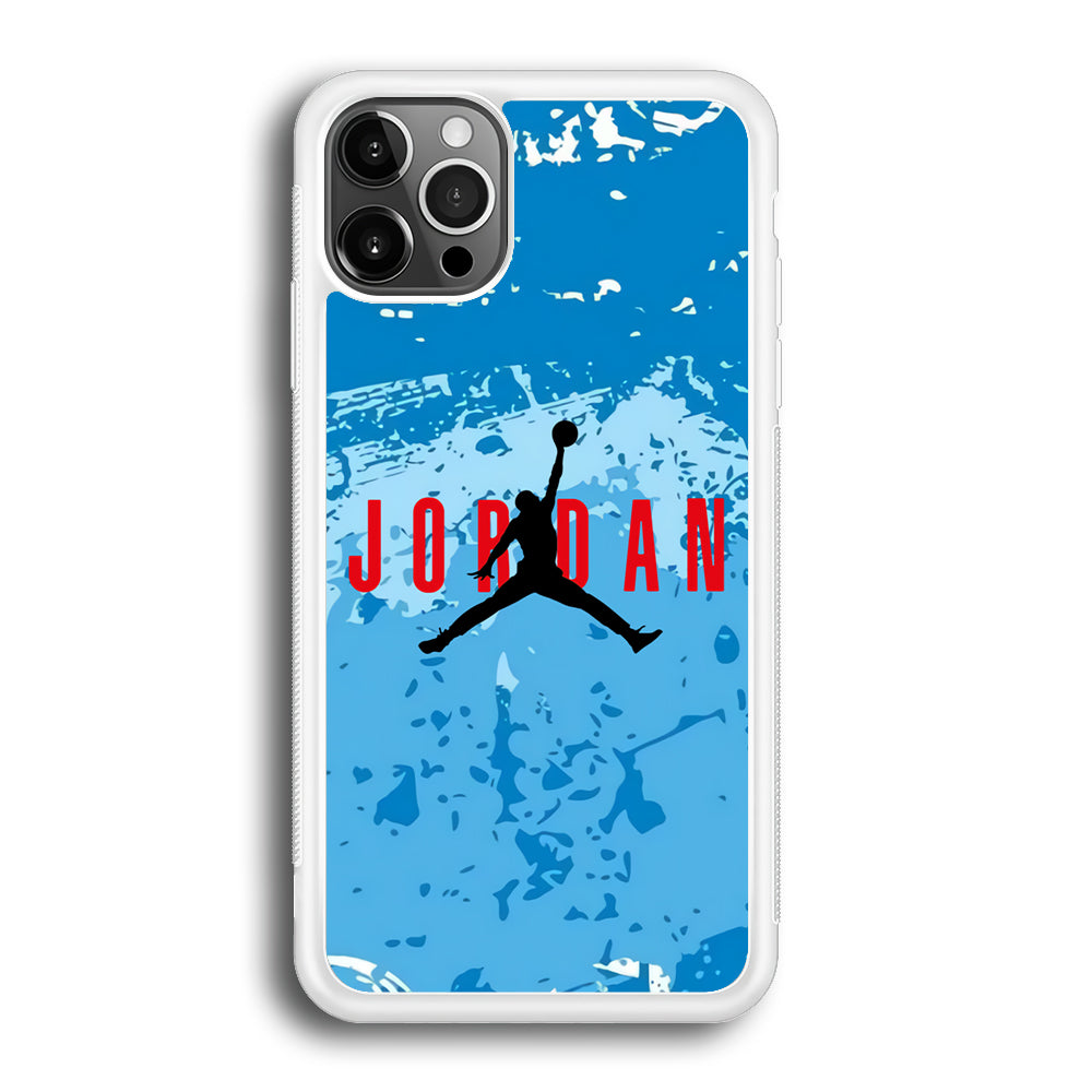Air Jordan Blue Abstract iPhone 12 Pro Case