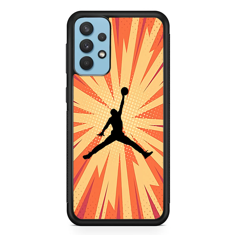 Air Jordan Comic Effect Samsung Galaxy A32 Case