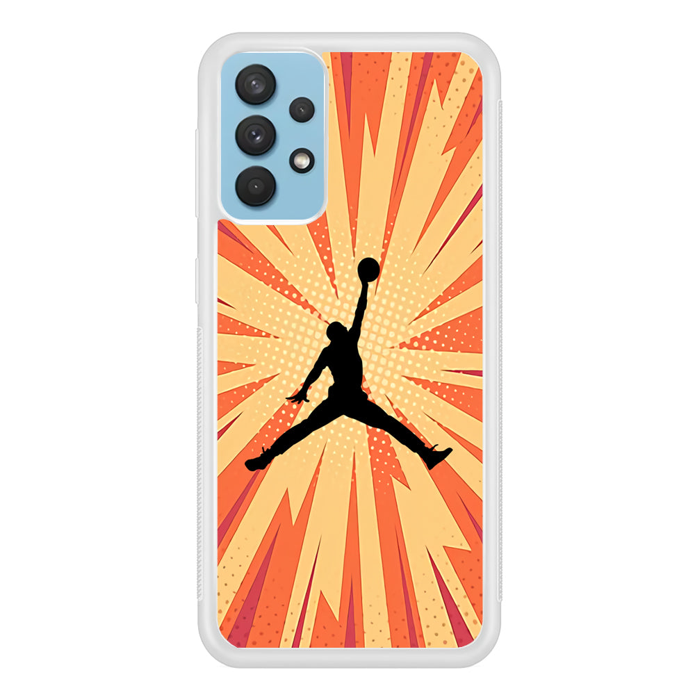 Air Jordan Comic Effect Samsung Galaxy A32 Case