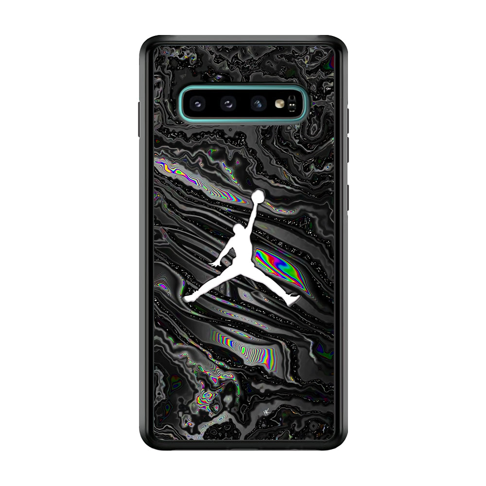 Air Jordan Dark Grey Marble Samsung Galaxy S10 Case