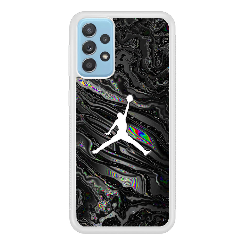 Air Jordan Dark Grey Marble Samsung Galaxy A52 Case