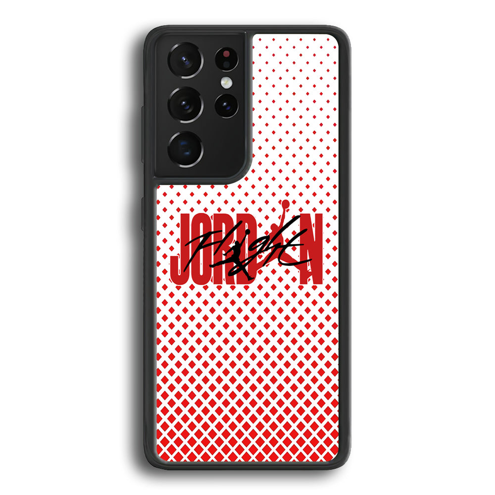 Air Jordan Diamond Shape Gradation Samsung Galaxy S21 Ultra Case - Carneyforia
