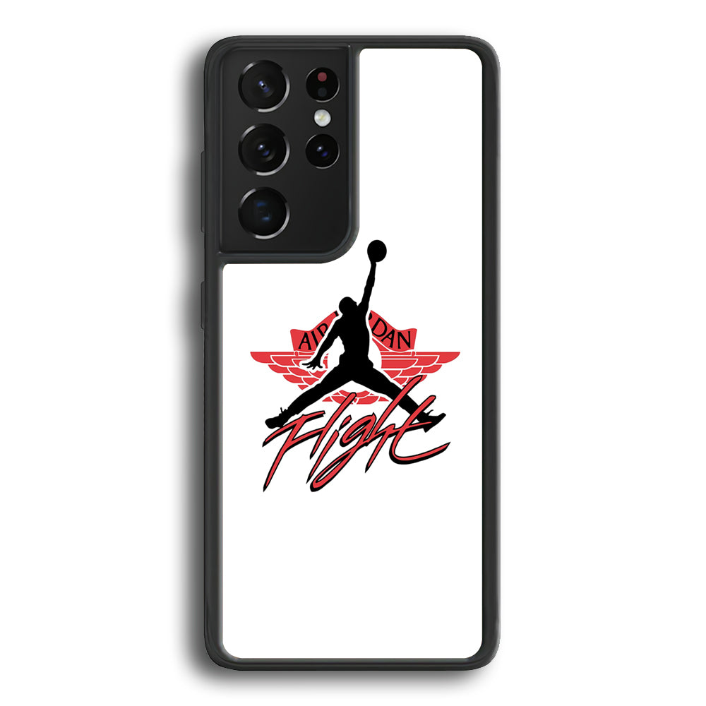 Air Jordan Flight Logo Samsung Galaxy S21 Ultra Case - Carneyforia