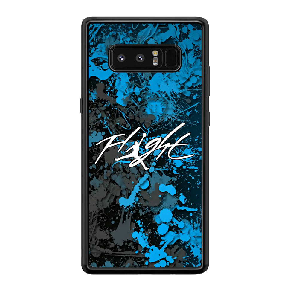 Air Jordan Flight Paint Blue Dominant Samsung Galaxy Note 8 Case