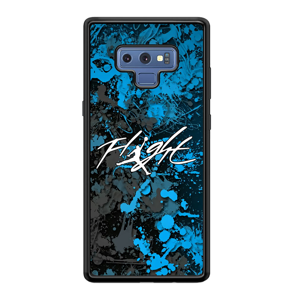 Air Jordan Flight Paint Blue Dominant Samsung Galaxy Note 9 Case