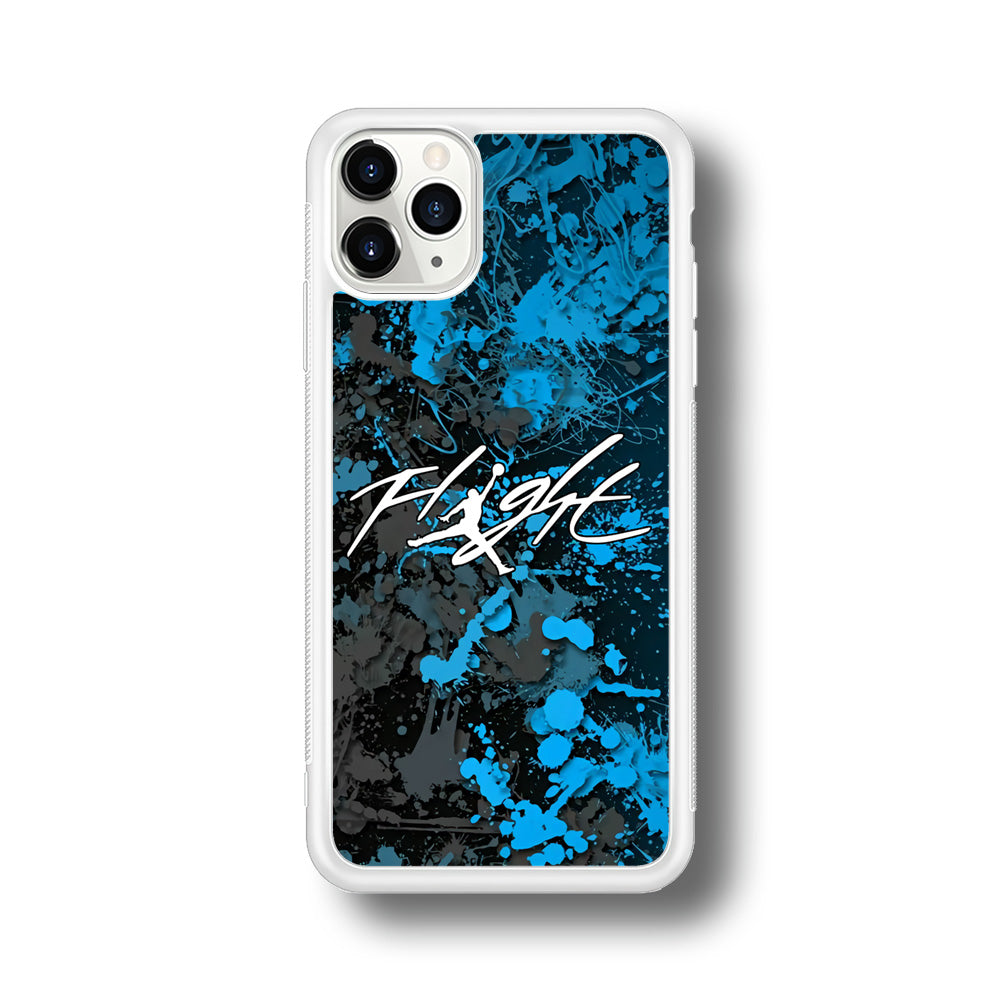 Air Jordan Flight Paint Blue Dominant iPhone 11 Pro Max Case