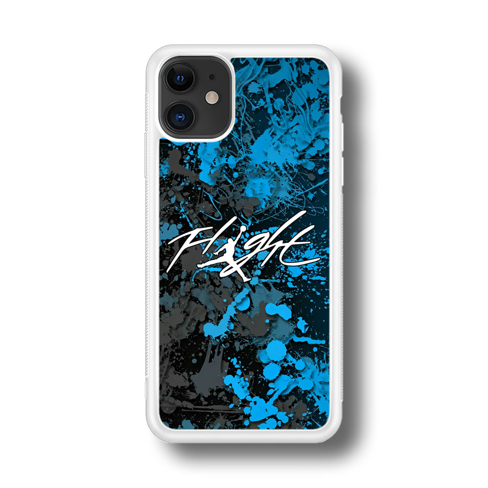 Air Jordan Flight Paint Blue Dominant iPhone 11 Case