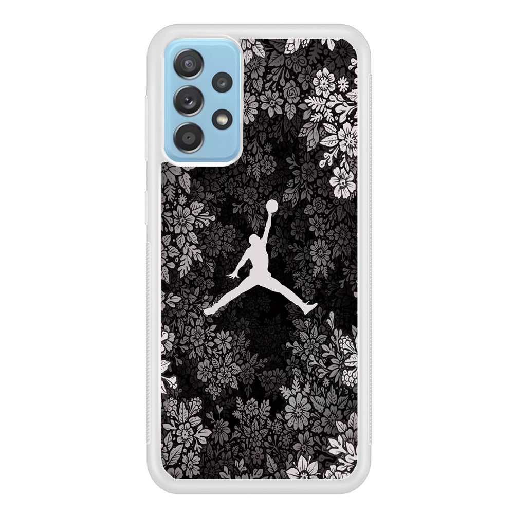 Air Jordan Flower On Winter Samsung Galaxy A52 Case