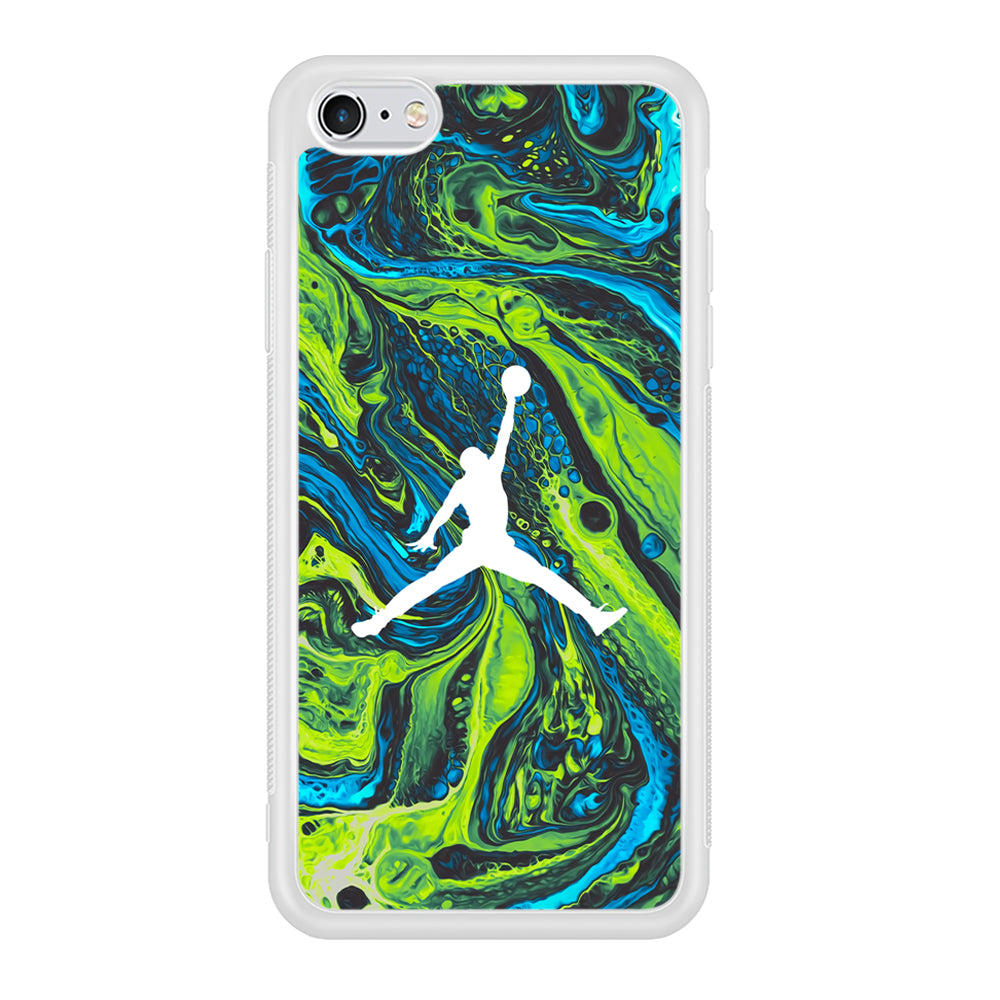 Air Jordan Green Liquid Marble iPhone 6 Plus | 6s Plus Case