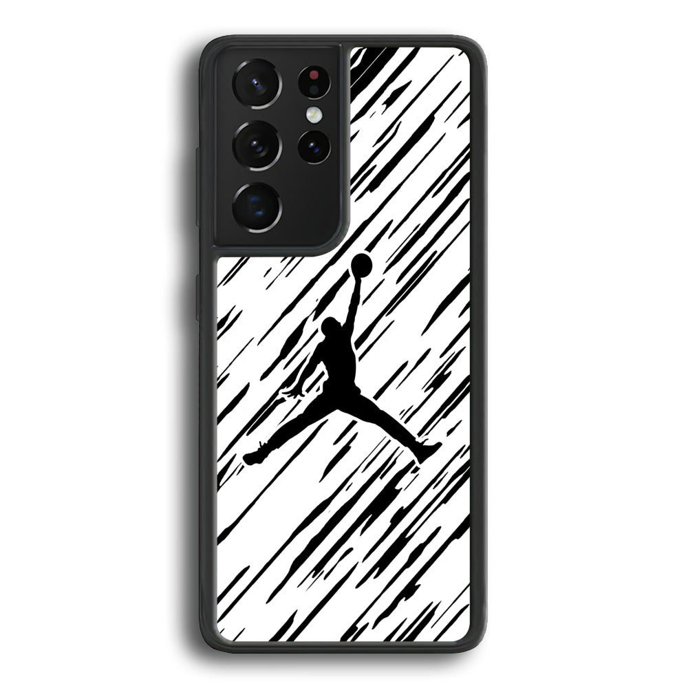 Air Jordan Ink Splash Samsung Galaxy S21 Ultra Case - Carneyforia